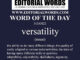 Word of the Day (versatility)-31JAN22