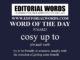 Word of the Day (cosy up to)-07MAR23