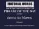 Phrase of the Day (come to blows)-22APR23