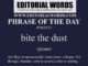 Phrase of the Day (bite the dust)-07MAY23
