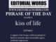 Phrase of the Day (kiss of life)-30APR23