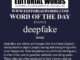 Word of the Day (deepfake)-07JUN23