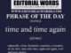 Phrase of the Day (time and time again)-29APR24