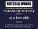Phrase of the Day (at a low ebb)-23MAY25
