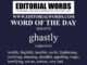 Word of the Day (ghastly)-28MAY25