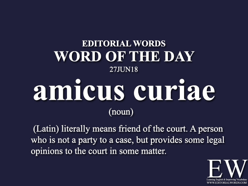 Word of the Day-27JUN18 - Editorial Words