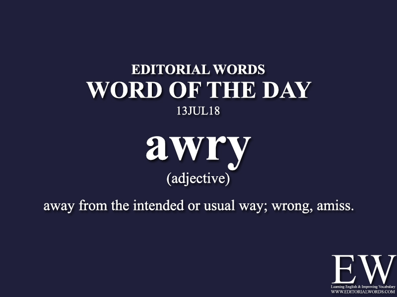 Word of the Day-13JUL18 - Editorial Words