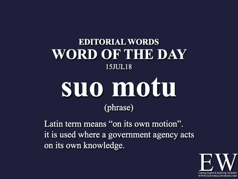 Word of the Day-15JUL18 - Editorial Words