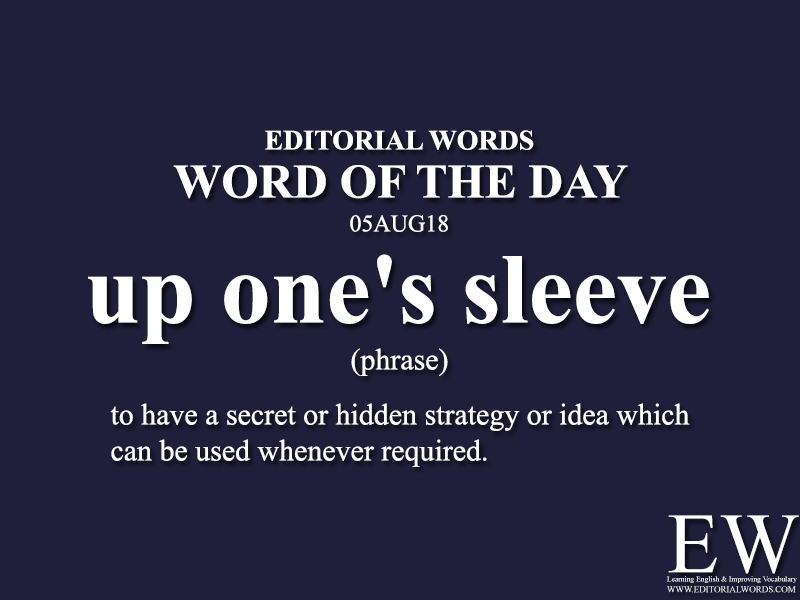 Word of the Day-05AUG18 - Editorial Words