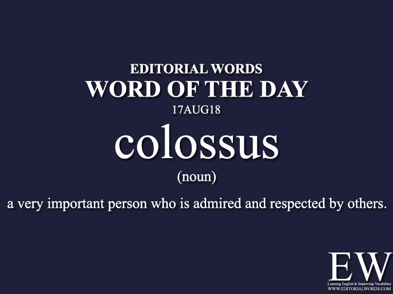 Word of the Day-17AUG18 - Editorial Words