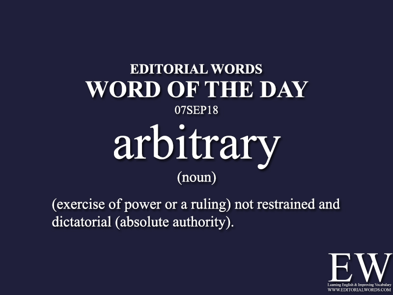 Word of the Day-07SEP18 - Editorial Words