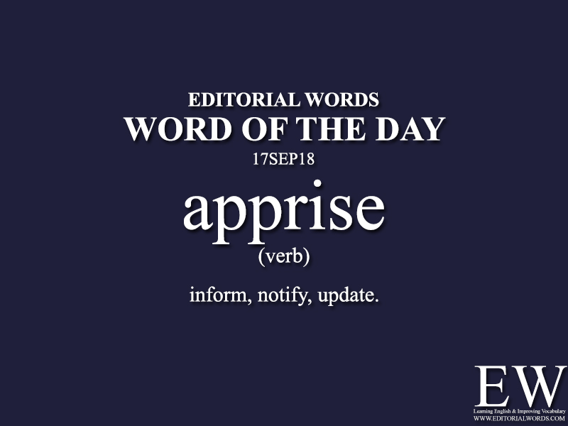Word of the Day-17SEP18 - Editorial Words
