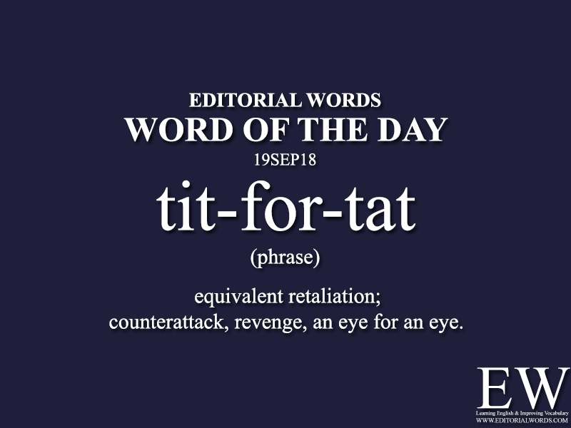 Word of the Day-19SEP18 - Editorial Words