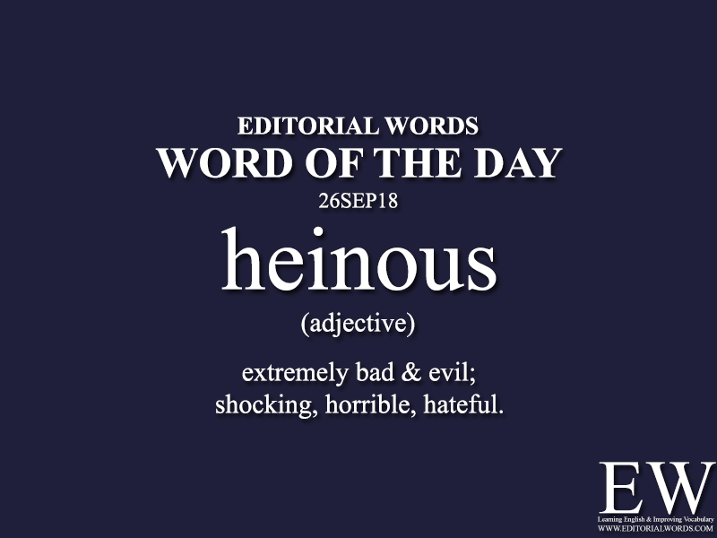 Word of the Day-26SEP18 - Editorial Words