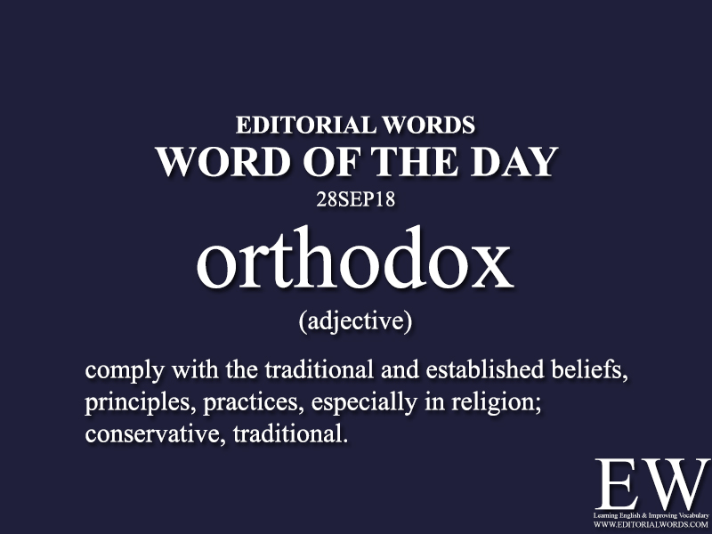 Word of the Day-28SEP18 - Editorial Words