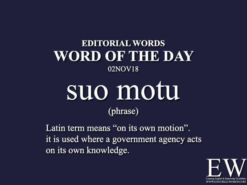Word of the Day-02NOV18 - Editorial Words
