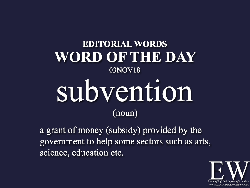 Word of the Day-03NOV18 - Editorial Words