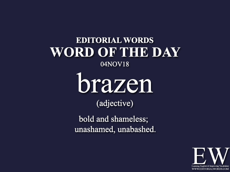 Word of the Day-04NOV18 - Editorial Words