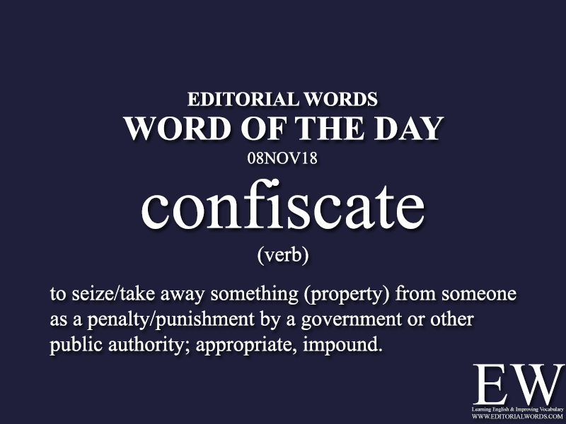 Word of the Day-08NOV18 - Editorial Words