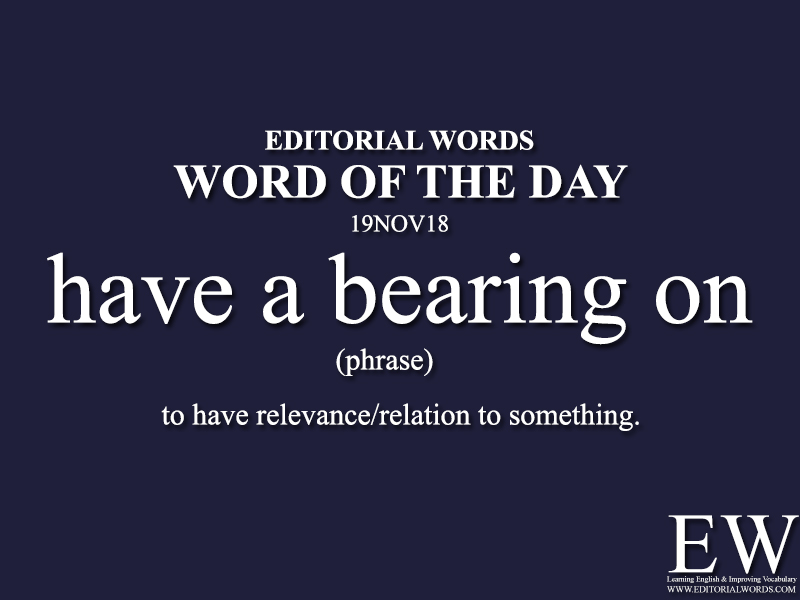 Word of the Day-19NOV18 - Editorial Words
