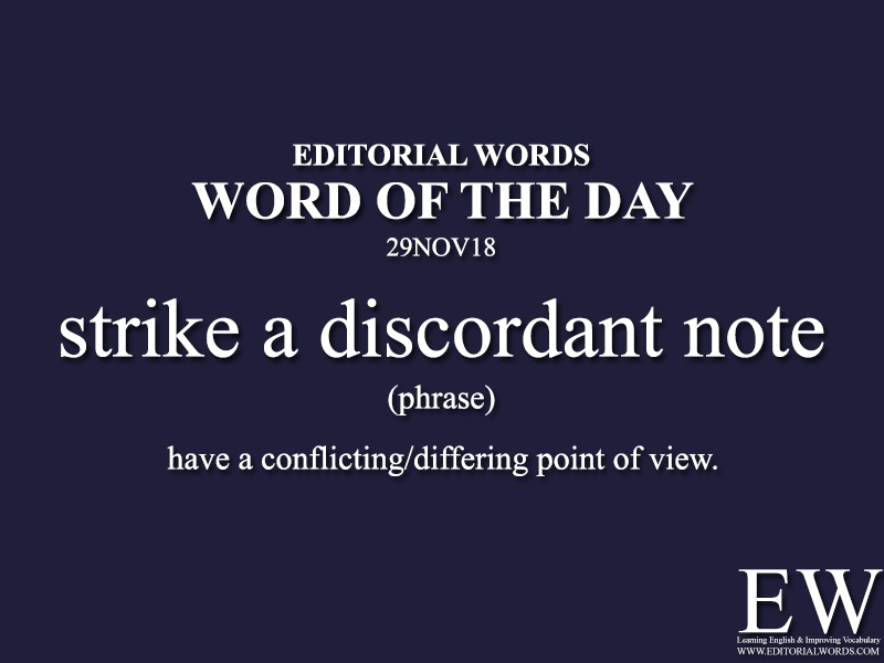 Word of the Day-29NOV18 - Editorial Words
