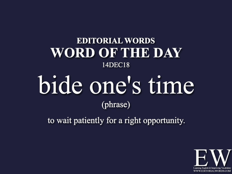 Word of the Day14DEC18  Editorial Words