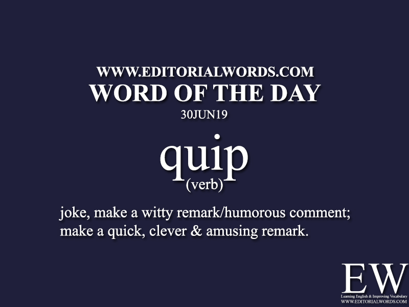 Word of the Day-30JUN19-Editorial Words