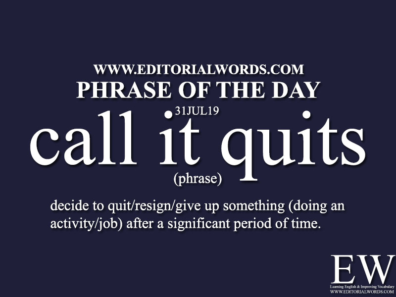 Phrase of the Day-31JUL19-Editorial Words