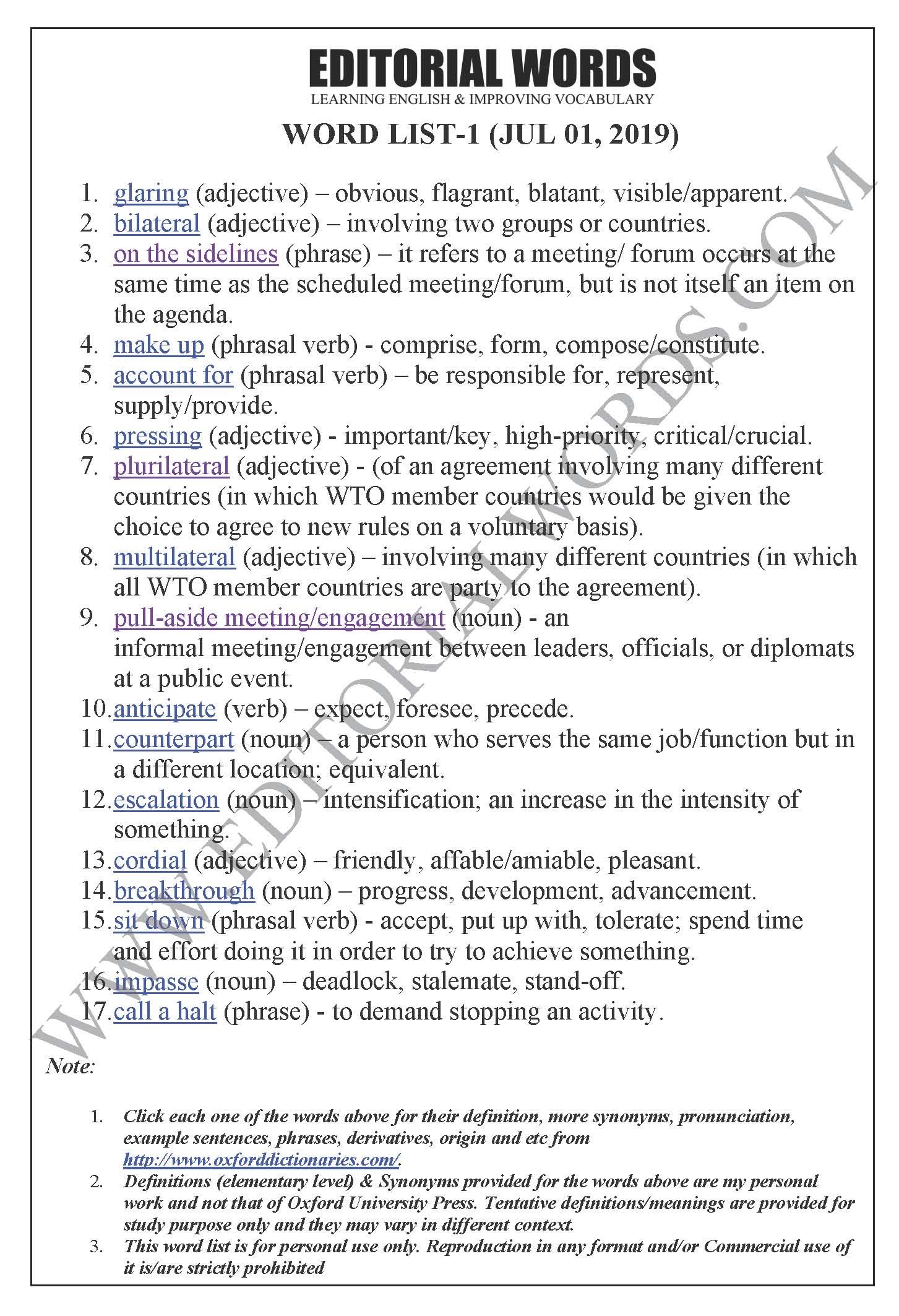 The Hindu Editorial (Among members) - Jul 01, 2019