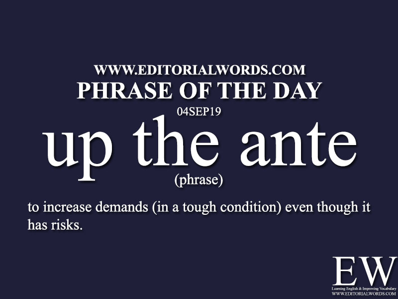 Phrase of the Day-04SEP19-Editorial Words