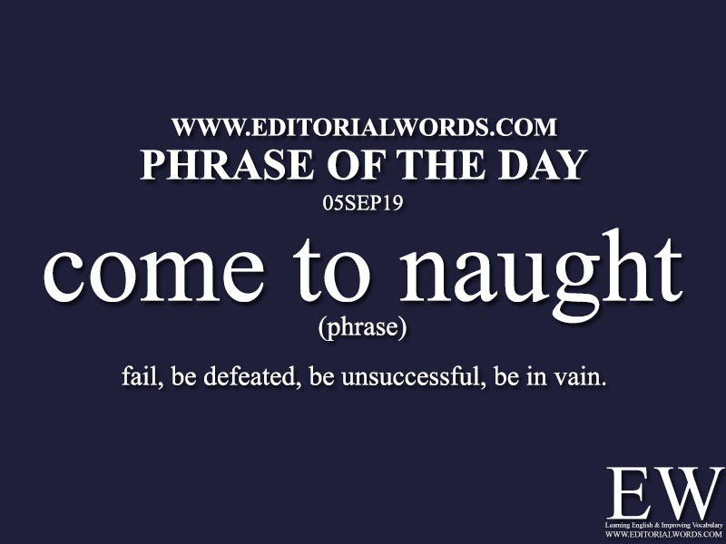 Phrase of the Day-05SEP19-Editorial Words