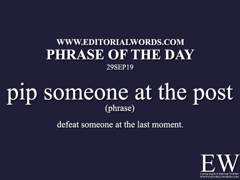 Phrase of the Day-29SEP19-Editorial Words