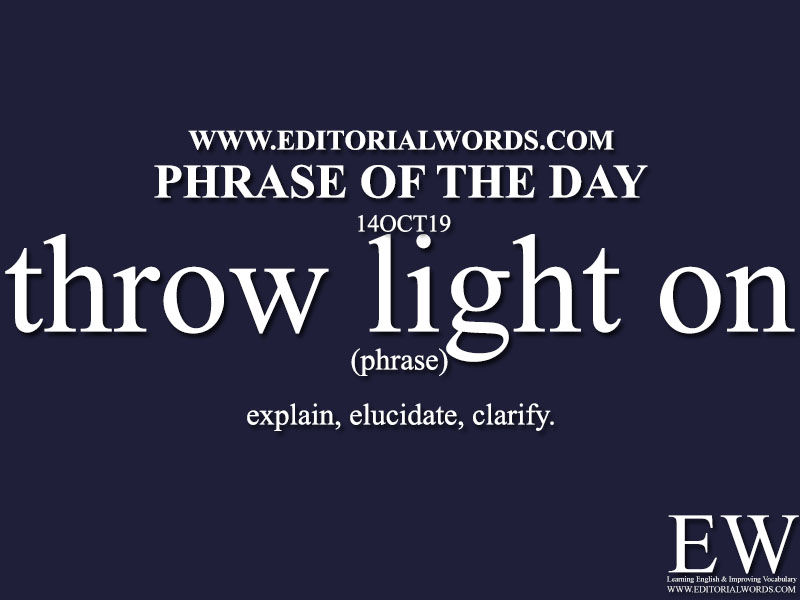 Phrase of the Day-14OCT19-Editorial Words
