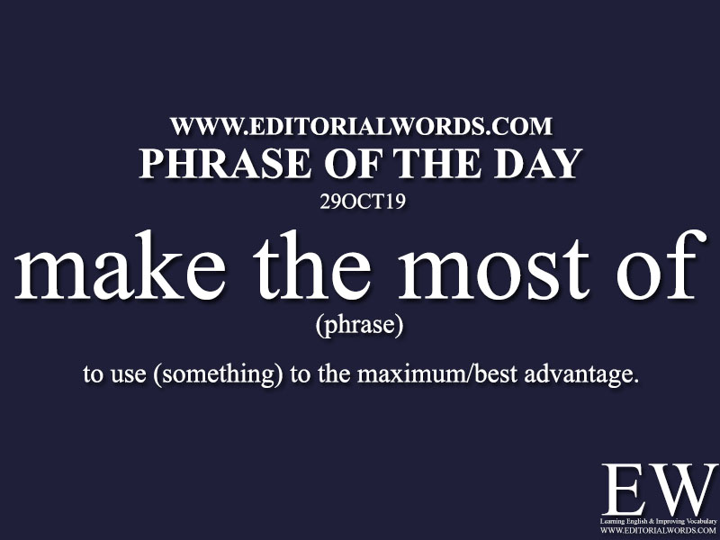 Phrase of the Day-29OCT19-Editorial Words