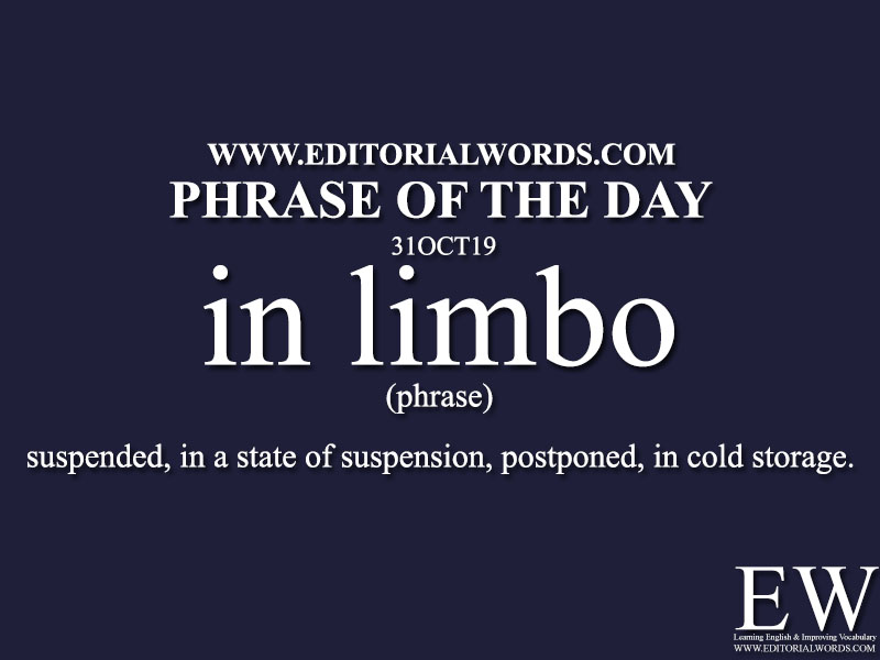 Phrase of the Day-31OCT19-Editorial Words