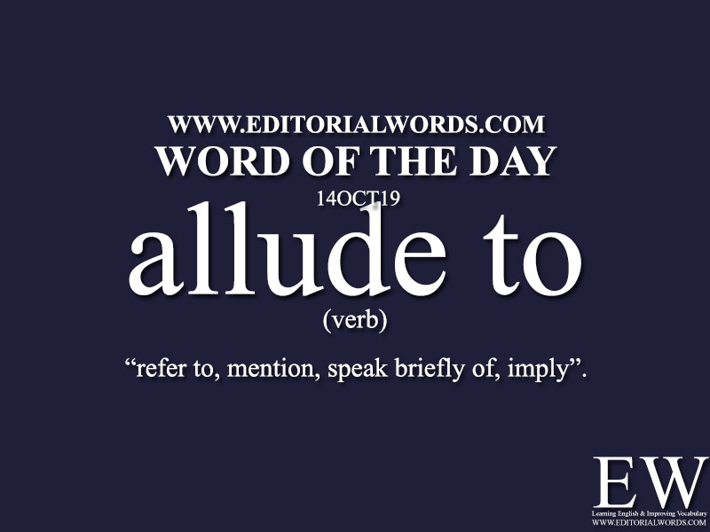 Word of the Day-14OCT19-Editorial Words