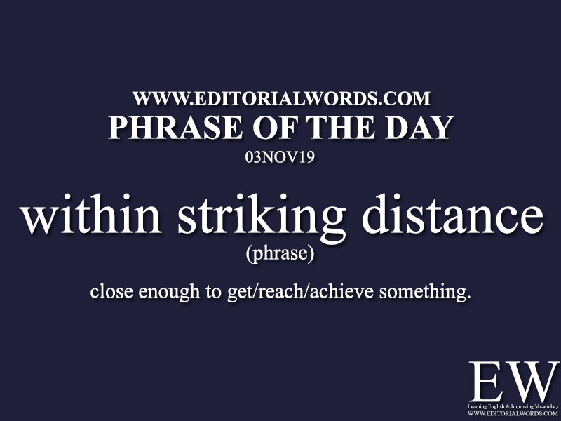 Phrase of the Day-03NOV19-Editorial Words