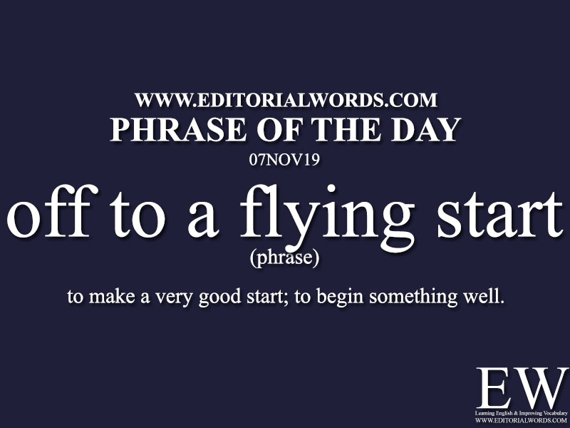 Phrase of the Day-07NOV19-Editorial Words