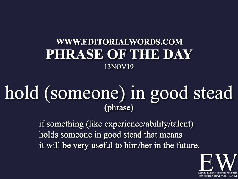 Phrase of the Day-13NOV19-Editorial Words