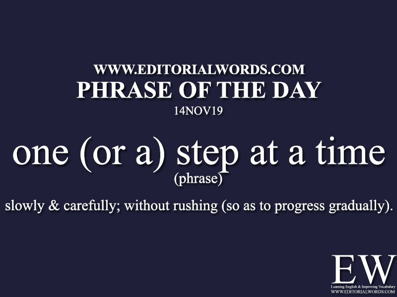 Phrase of the Day-14NOV19-Editorial Words