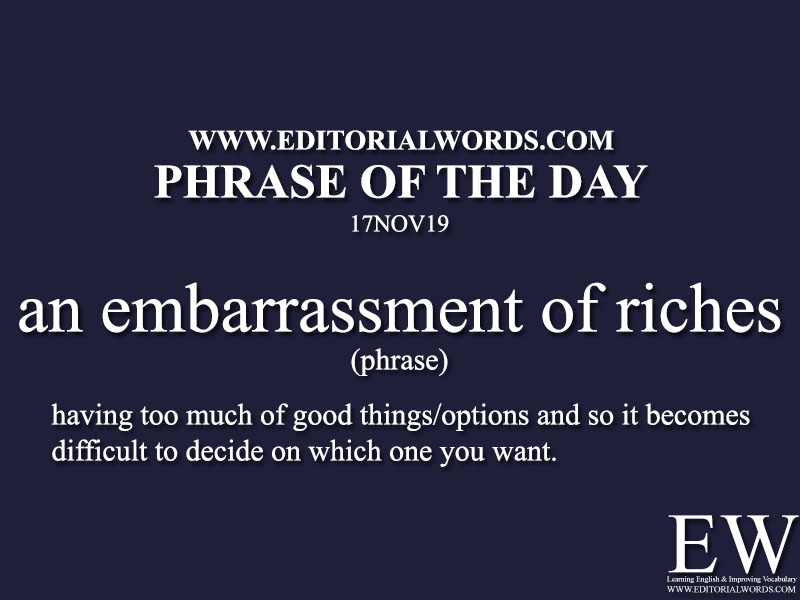 Phrase of the Day-17NOV19-Editorial Words