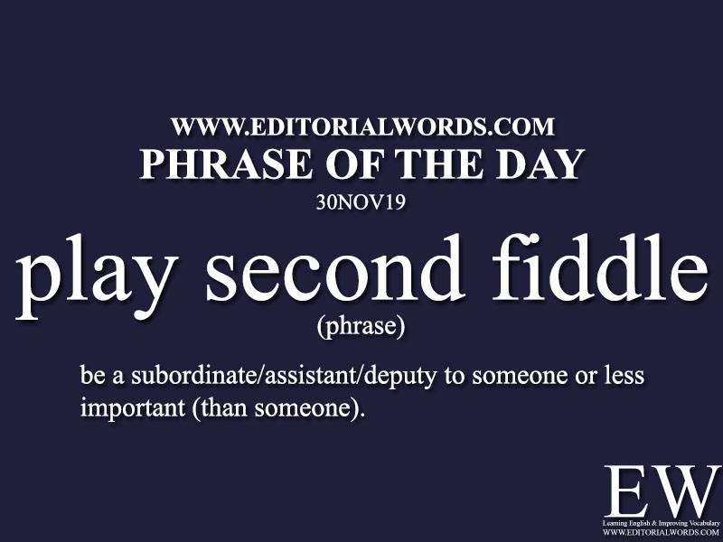 Phrase of the Day-30NOV19-Editorial Words
