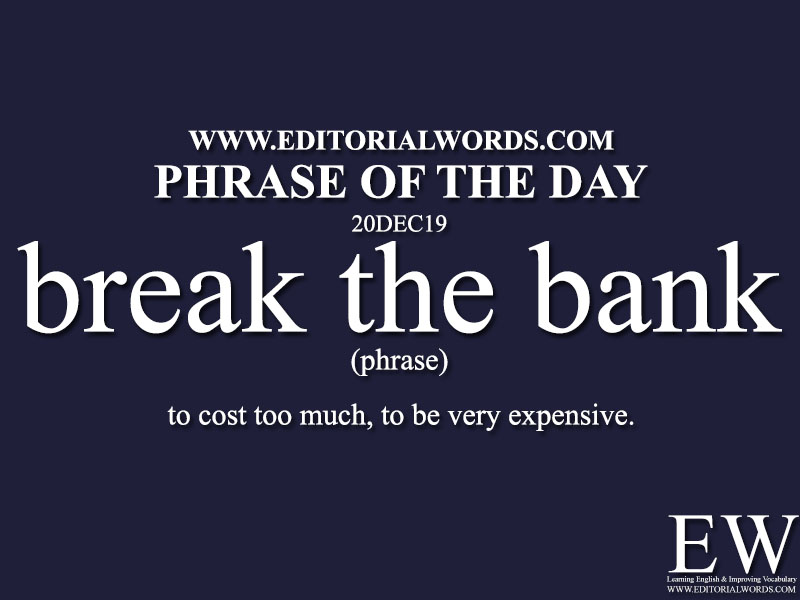 Phrase of the Day-20DEC19-Editorial Words