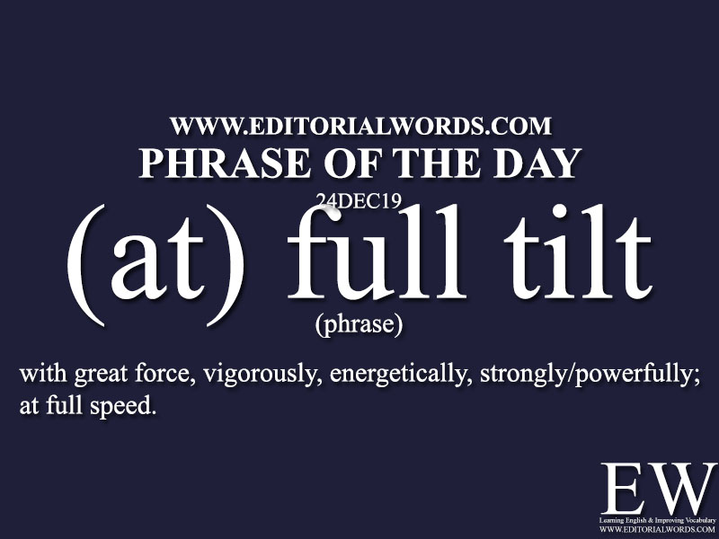 Phrase of the Day-24DEC19-Editorial Words