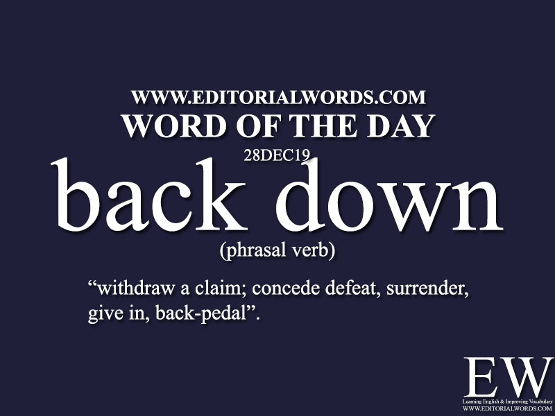 Word of the Day-28DEC19-Editorial Words