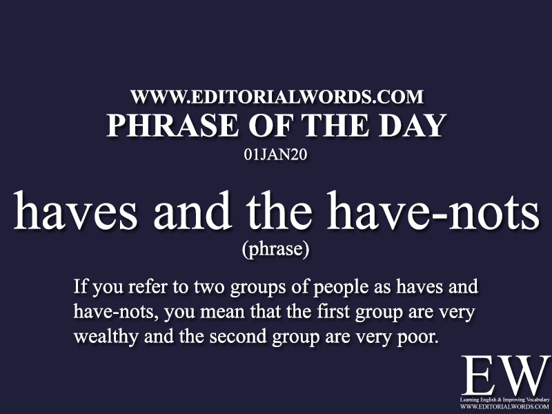 Phrase of the Day-01JAN20-Editorial Words