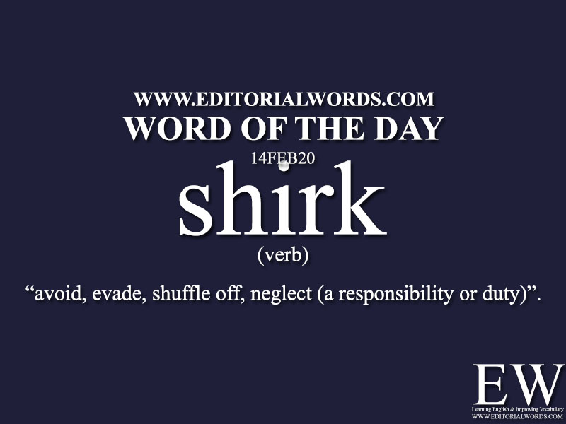 Word of the Day (shirk)-14FEB20