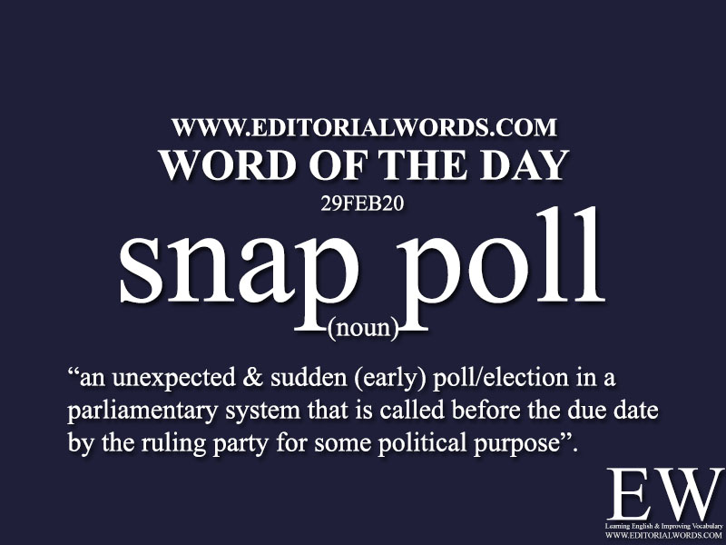 Word of the Day (snap poll)-29FEB20