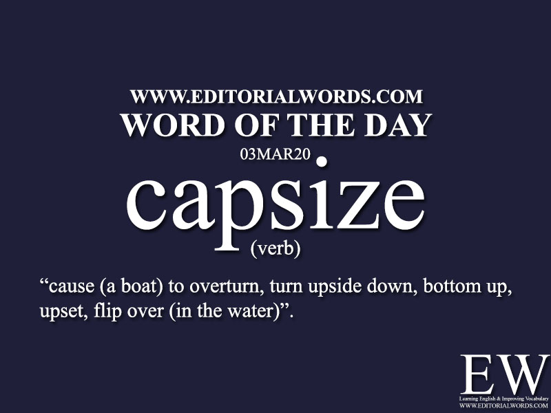 Word of the Day (capsize)-03MAR20