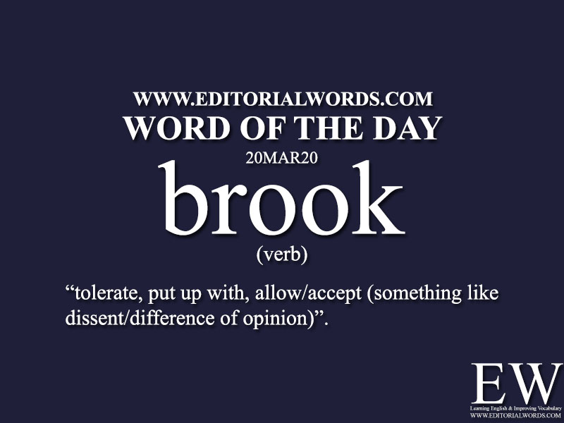 Word of the Day (brook)-20MAR20